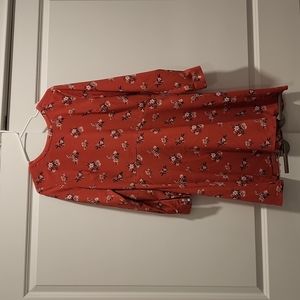 Rose pink floral dress